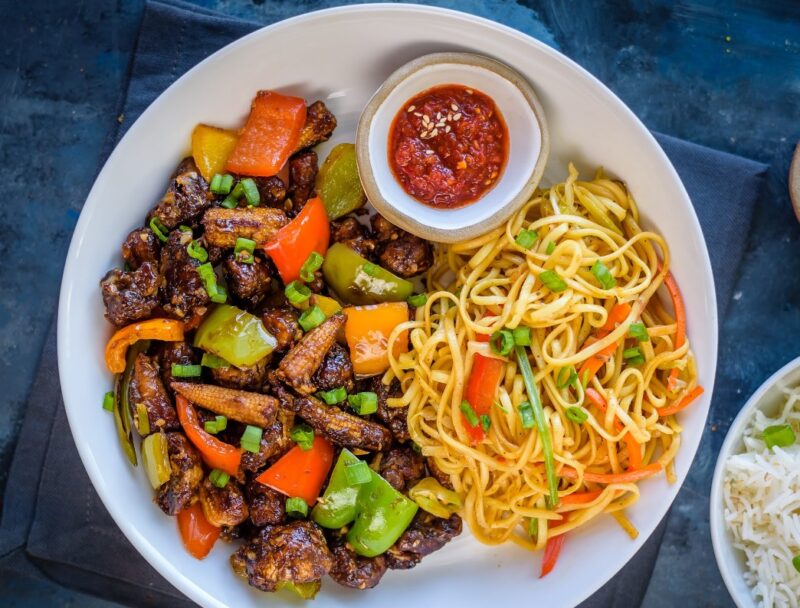 Baby Corn Manchurian in the air fryer